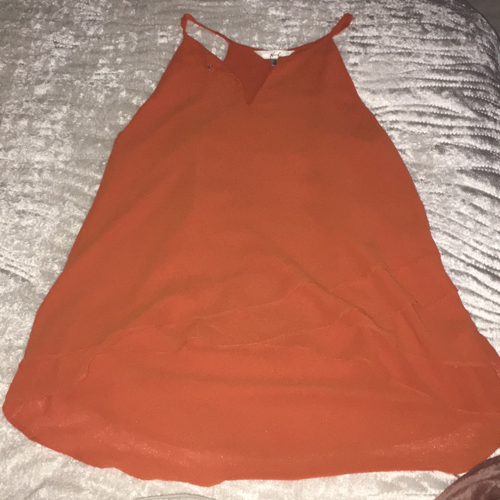 noroh orange boutique tank top